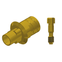 ZZ BASE NB-R-PCTBH-G 3.5 (Paral Ti-Base Hex & Scr Gold)