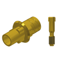 ZZ BASE NB-R-PCTBH-G 4.3 (Paral Ti-Base Hex & Scr Gold)