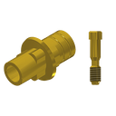 ZZ BASE NB-R-PCTBH-G 5.0 (Paral Ti-Base Hex & Scr Gold)