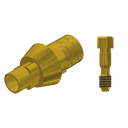 ZZ BASE NB-R-PCTBH-L20-G 3.5 (Paral Ti-Base Hex & Scr Gold)