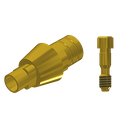 ZZ BASE NB-R-PCTBH-L30-G 3.5 (Paral Ti-Base Hex & Scr Gold)