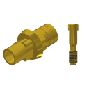 ZZ BASE NB-R-PCTBH-L10-G 4.3 (Paral Ti-Base Hex & Scr Gold)