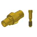 ZZ BASE NB-R-PCTBH-L20-G 4.3 (Paral Ti-Base Hex & Scr Gold)