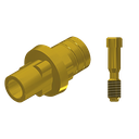 ZZ BASE NB-R-PCTBH-L10-G 5.0 (Paral Ti-Base Hex & Scr Gold)