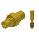 ZZ BASE NB-R-PCTBH-L20-G 5.0 (Paral Ti-Base Hex & Scr Gold)