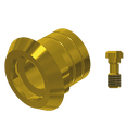 ZZ BASE ME-EX-PCTBH-L10-G 5.1 (Paral Ti-Base Hex & Scr Gold)