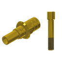 ZZ BASE C-J-PCTBH-G 3.8 (Paral Ti-Base Hex & Scr Gold)