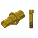 ZZ BASE C-J-PCTBH-G 5.0 (Paral Ti-Base Hex & Scr Gold)