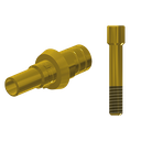 ZZ BASE C-J-PCTBH-L10-G 3.8 (Paral Ti-Base Hex & Scr Gold)