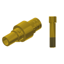 ZZ BASE C-J-PCTBH-L30-G 5.0 (Paral Ti-Base Hex & Scr Gold)