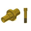 ZZ BASE C-J-PCTBH-L10-G 6.0 (Paral Ti-Base Hex & Scr Gold)