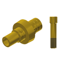 ZZ BASE C-J-PCTBH-L20-G 6.0 (Paral Ti-Base Hex & Scr Gold)
