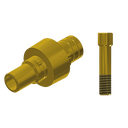 ZZ BASE C-J-PCTBH-L30-G 6.0 (Paral Ti-Base Hex & Scr Gold)