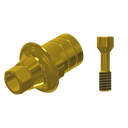 ZZ BASE NB-NA NP Gold (Parallel Cem. Ti-Base Hex & Screw)