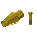 ZZ BASE NB-NA RP L40 Gold (Parallel Cem. Ti-Base Hex & Scr.)