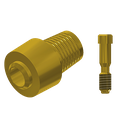 ZZ BASE NB-R-CCTB-L30-G 5.0 (Con Ti-Base Non-Hex & Scr Gold)