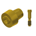 ZZ BASE NB-R-CCTB-L30-G 6.0 (Con Ti-Base Non-Hex & Scr Gold)