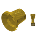 ZZ ST-SO-CCTB-G WN6.5 (Non-Hex Ti-base SynOcta Adapter Gold)