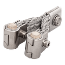 Aluminium contactband met klem L55 2st.