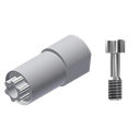 ZZ BASE C-CE-WSM Hexalobe (White Scanmarker & Screw)