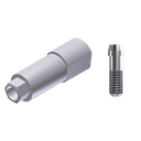 ZZ BASE ID-LEG-WSM-WHITE 3.5 (White Scanmarker & Screw)